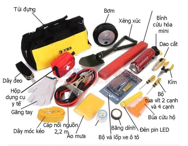 Bộ dụng cụ cứu hộ xe